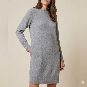 Yerse Gray Wool Sweater Dress | Size Small